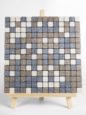 Rag pattern PVC Metal Mosaic Self - Adhesive