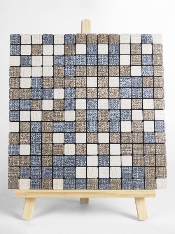 Rag pattern PVC Metal Mosaic Self - Adhesive