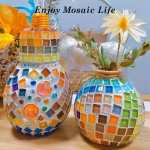 Bulk Stained Glass Mosaic Tiles-550pcs