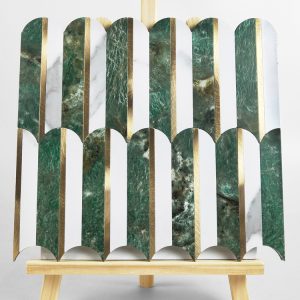 Feather PVC Metal Mosaic Self - Adhesive