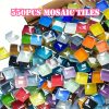 Bulk Stained Glass Mosaic Tiles-550pcs