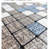 Rag pattern PVC Metal Mosaic Self - Adhesive