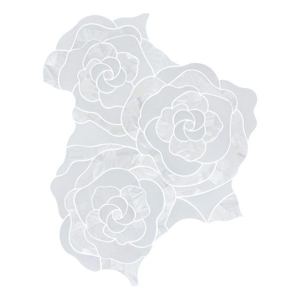 Rose - Shaped Mosaic Marble