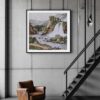 Exquisite Marble Mosaic Landscape Art