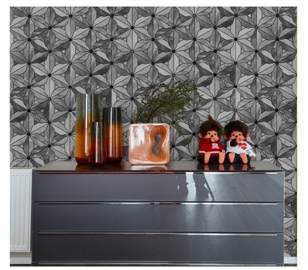 Snowflake PVC Metal Mosaic Self - Adhesive