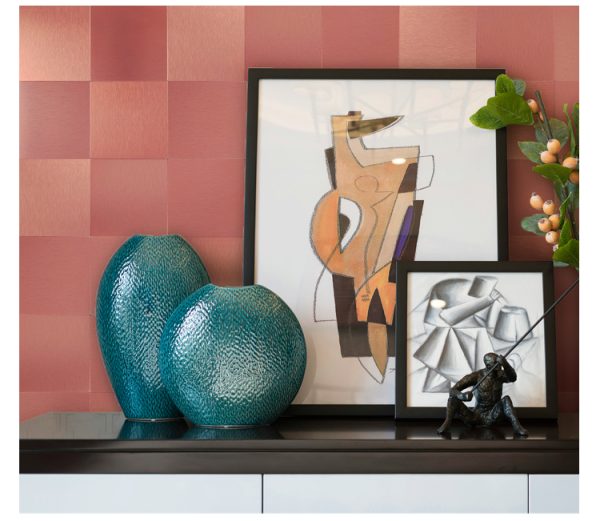 Nine Squares PVC Metal Mosaic Self - Adhesive