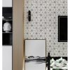 Snowflake PVC Metal Mosaic Self - Adhesive