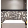 Rag pattern PVC Metal Mosaic Self - Adhesive