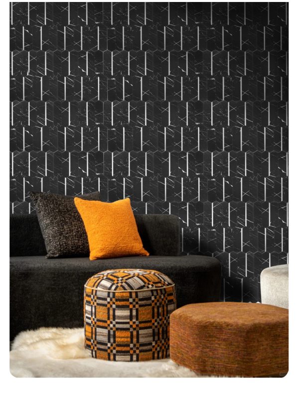 Arrow Stone PVC Metal Mosaic Self - Adhesive