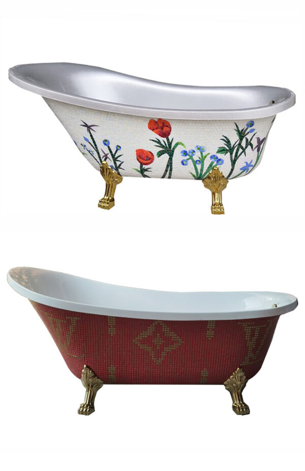 Handmade Art Mosaic Bathtub