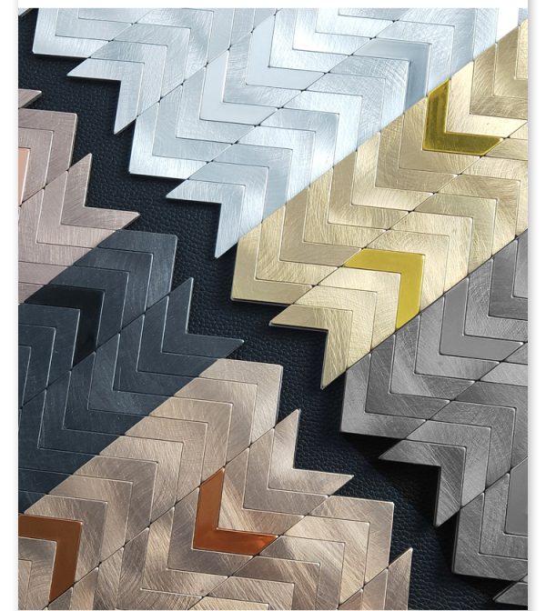 Force Arrow PVC Metal Mosaic Self - Adhesive