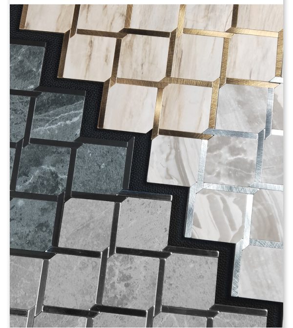 Star Net PVC Metal Mosaic Self - Adhesive