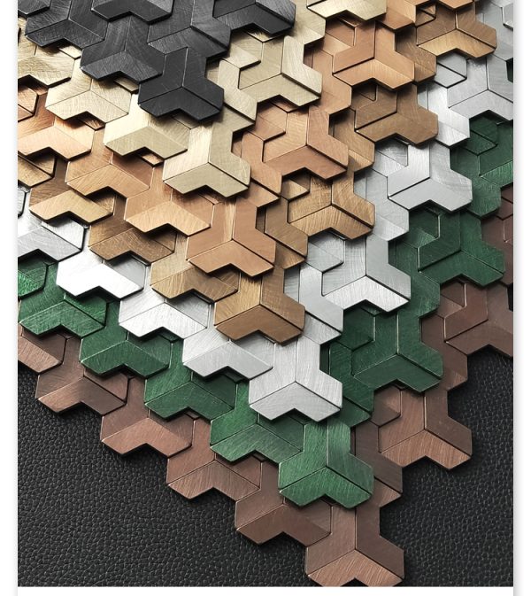Lock Armor PVC Metal Mosaic Self - Adhesive