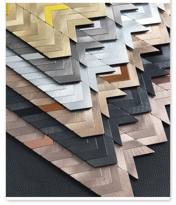 Force Arrow PVC Metal Mosaic Self - Adhesive