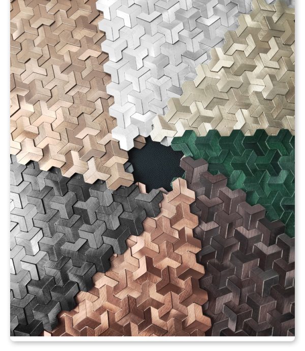 Lock Armor PVC Metal Mosaic Self - Adhesive