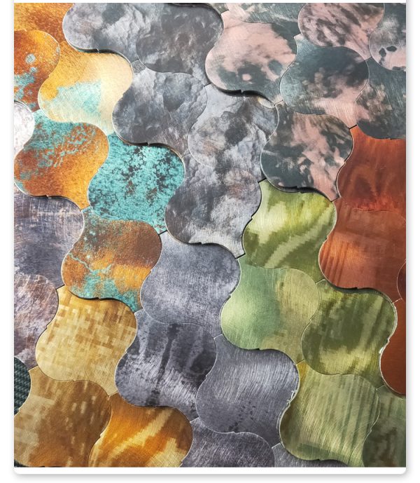 Lantern PVC Metal Mosaic Self - Adhesive