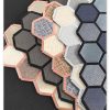 Phnom Penh Hexagon PVC Metal Mosaic Self - Adhesive