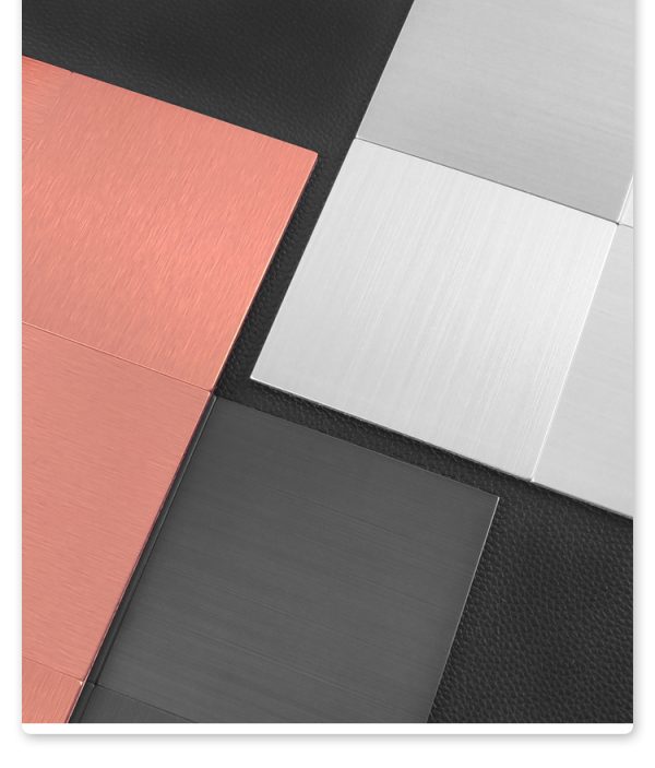 Nine Squares PVC Metal Mosaic Self - Adhesive