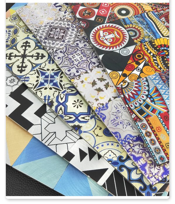 Independent pattern PVC Metal Mosaic Self - Adhesive