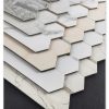 Arrow Stone PVC Metal Mosaic Self - Adhesive