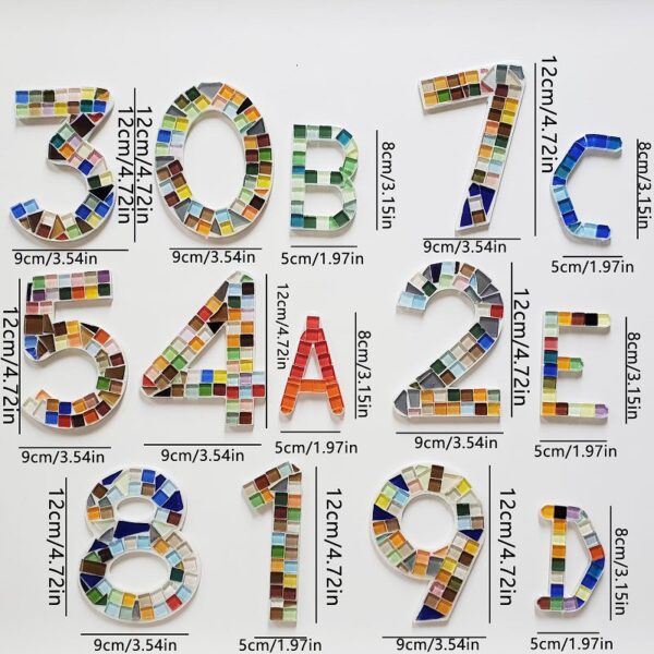 House Address number easy DIY Mosaic KIT