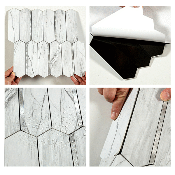 PVC Metal Mosaic Self - Adhesive