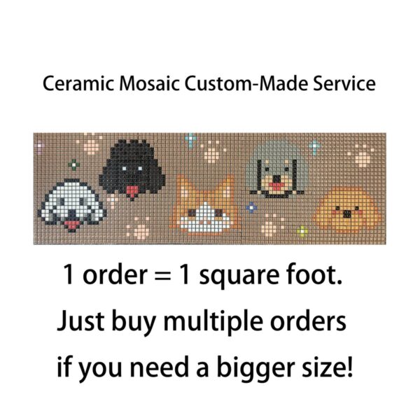 Mosaic Cat Portrait | Pet Memorial Tile | Cat Art