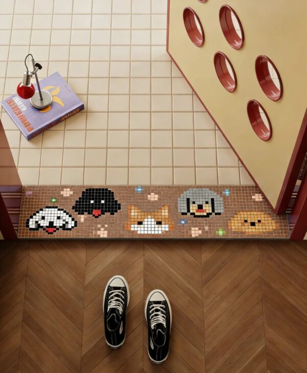 Mosaic Cat Portrait | Pet Memorial Tile | Cat Art