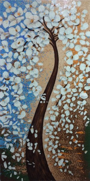 handmade_flower_011_bilitiles Handmade Flower Mosaic Art #11 | Botanical Tile Wall Decor