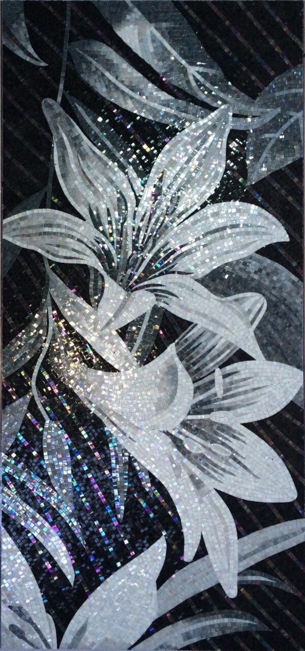 handmade_flower_027 Handmade Flower Mosaic Art #27 | Botanical Tile Wall Decor