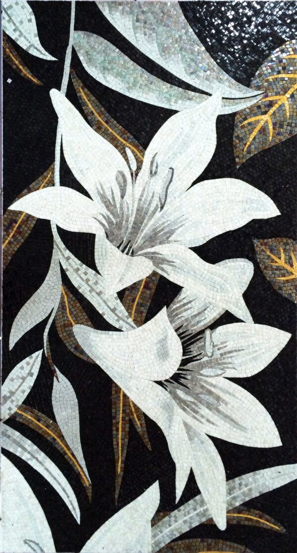 handmade_flower_032 Handmade Flower Mosaic Art #32 | Botanical Tile Wall Decor