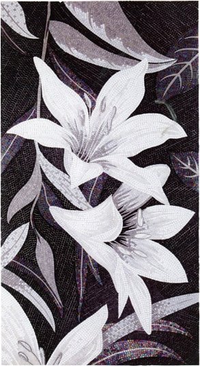 handmade_flower_034 Handmade Flower Mosaic Art #34 | Botanical Tile Wall Decor