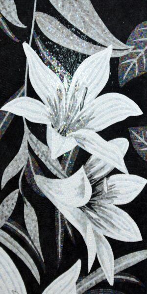 handmade_flower_038 Handmade Flower Mosaic Art #38 | Botanical Tile Wall Decor