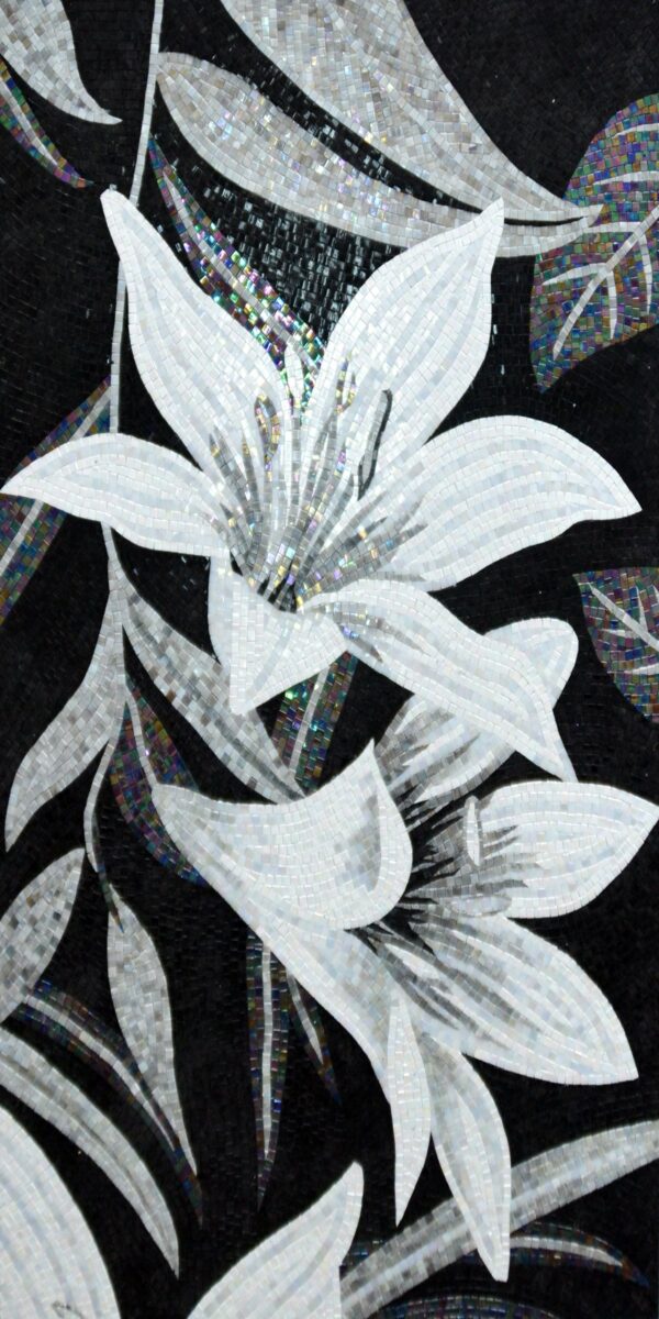 handmade_flower_038 Handmade Flower Mosaic Art #38 | Botanical Tile Wall Decor