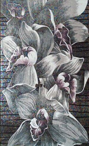 handmade_flower_076 Handmade Flower Mosaic Art #76 | Botanical Tile Wall Decor