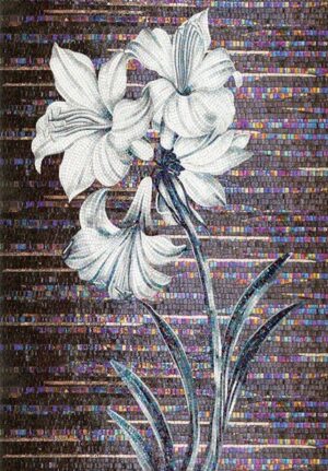 handmade_flower_080 Handmade Flower Mosaic Art #80 | Botanical Tile Wall Decor