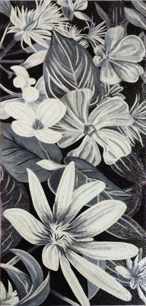 handmade_flower_086 Handmade Flower Mosaic Art #86 | Botanical Tile Wall Decor