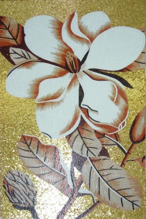 handmade_flower_088 Handmade Flower Mosaic Art #88 | Botanical Tile Wall Decor