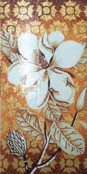 handmade_flower_090 Handmade Flower Mosaic Art #90 | Botanical Tile Wall Decor