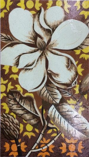 handmade_flower_091 Handmade Flower Mosaic Art #91 | Botanical Tile Wall Decor