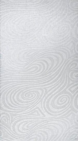 Handmade Flower Mosaic Art #115 | Botanical Tile Wall Decor