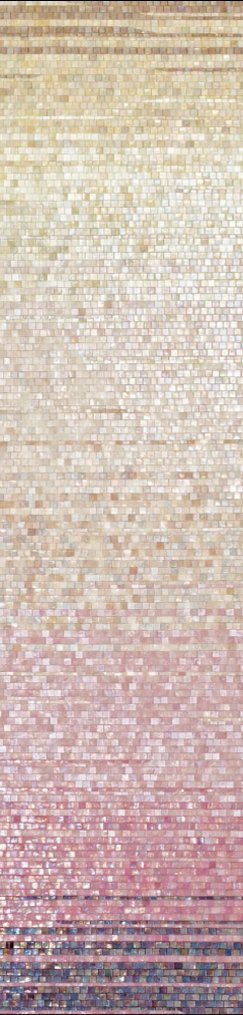 Handmade Flower Mosaic Art #118 | Botanical Tile Wall Decor