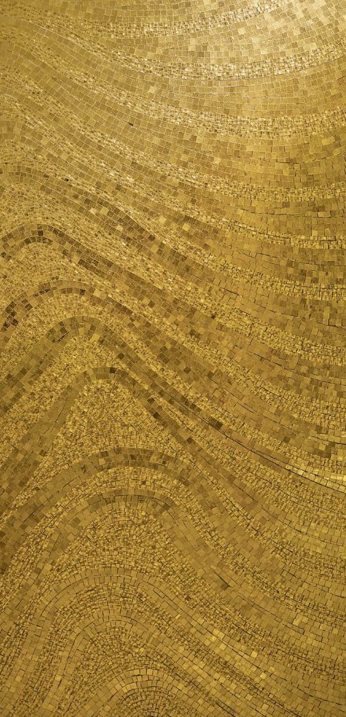 Handmade Flower Mosaic Art #119 | Botanical Tile Wall Decor