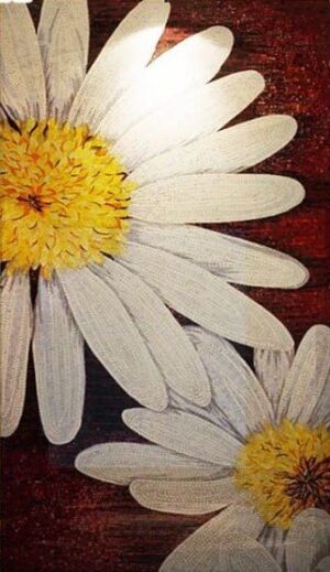 handmade_flower_123 Handmade Flower Mosaic Art #123 | Botanical Tile Wall Decor