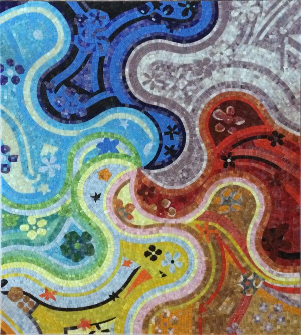 Handmade Mosaic Art | 3抽象名画 Design #88