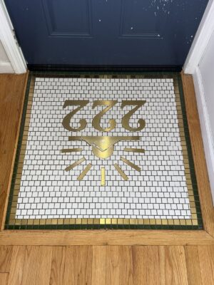 mosaic_lettering_04_01 Custom Mosaic Typography | Designer Name Logo Art | Marble Floor & Wall Inlay