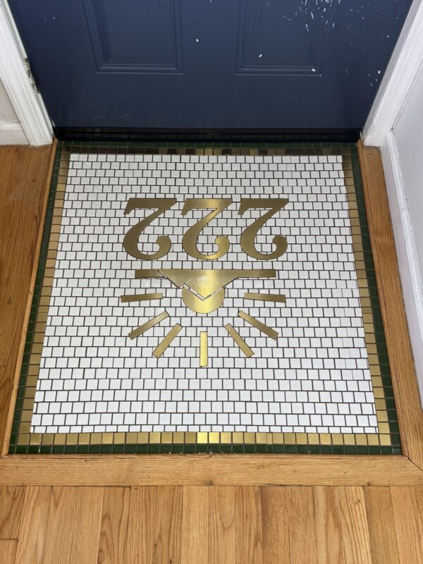 mosaic_lettering_04_01 Custom Mosaic Typography | Designer Name Logo Art | Marble Floor & Wall Inlay