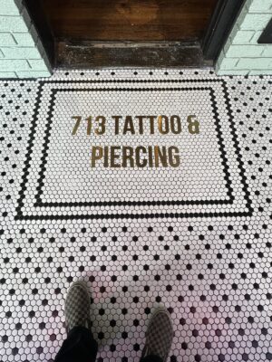 Elegant Mosaic Word Art | Custom Phrase Design | Ceramic Statement Feature Tile