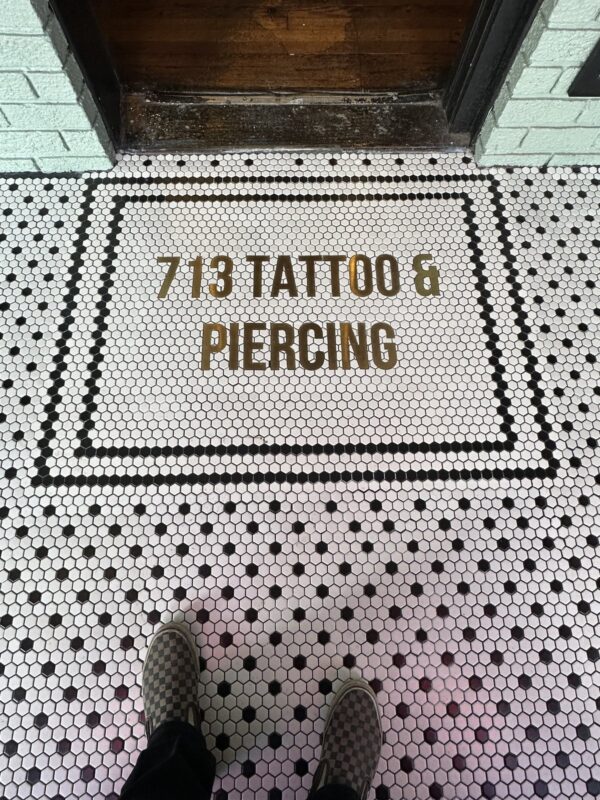 Elegant Mosaic Word Art | Custom Phrase Design | Ceramic Statement Feature Tile