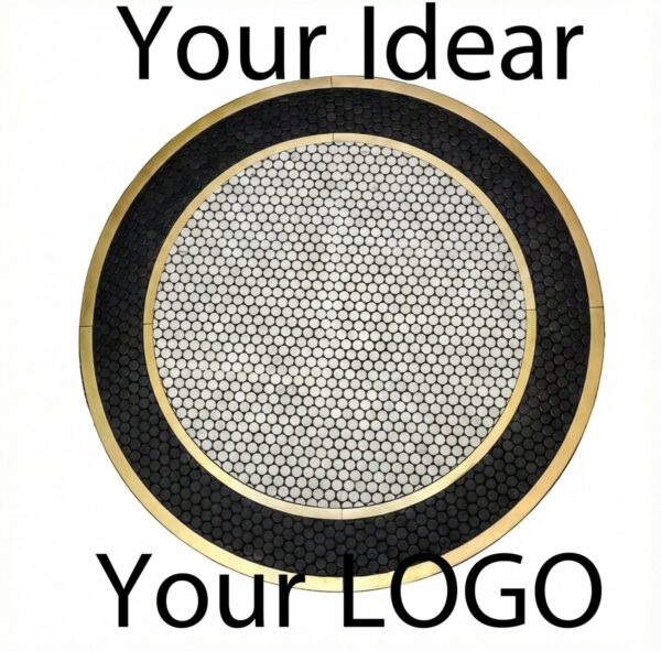 mosaic_lettering_09_02 Bespoke Luxury Mosaic Text | Custom Typography Design | Metal Wall & Floor Feature